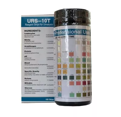 $9.99 • Buy Urine Dipstick 11 Parameter Urinalysis Reagent Test Strips (100 Strips/Bottle)