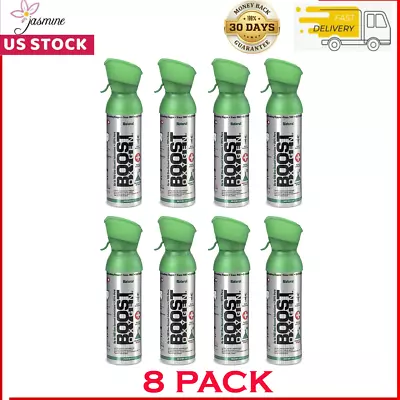 Boost Oxygen 5 Liter Natural Pure Canned Supplemental Oxygen Bottle 8 Pack • $71.80