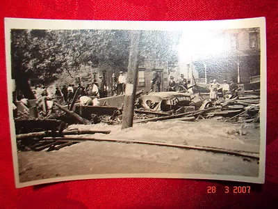 RPPC 1922 Flood Carbondale Pa Scranton Pa Moosic Pa  Bridge & Tracks • $9.99