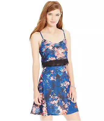 Material Girl Womens Mesh-Waist Floral Sundress • $25.15