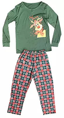 Christmas Pajama Set - Rudolph / Good Morning - Women's Medium • $16.99