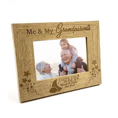 Me And My Grandparents Love You To The Moon Photo Frame Gift FW148 • £12.98