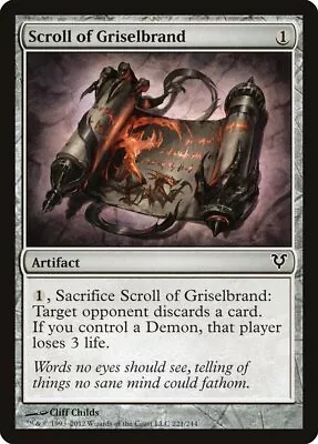 Scroll Of Griselbrand | MtG Magic Avacyn Restored | English |Near Mint-Mint (NM) • $1.19