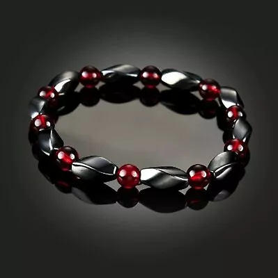 Magnetic Hematite Stone Beads  Bracelet Health Care Bracelet Weight Loss  • £2.99