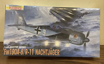 1994 Shanghai Dragon 1:48 Master Series Fw190A-8/R-11 Nacht Jager Sealed • $34.46