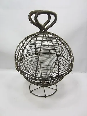 Antique French Wire Egg Basket • $114.99