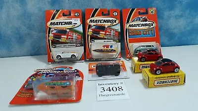 NEW Matchbox Lot Of 7 Vehicles 5 Cars 2 Boats Volkswagen Hero City + • $27.74