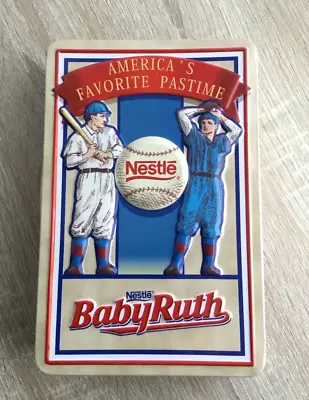 Vintage Nestle Baby Ruth Baseball Ltd Edition Collectible Tin Embossed Excellent • $8