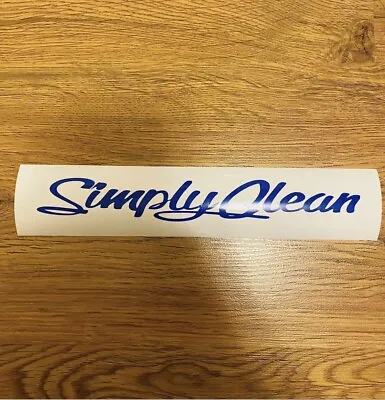 Blue JDM Simply Clean Stickers Decal 8.5” In • $8