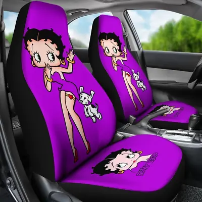 $54.99 • Buy Betty Boop Purple Theme Car Seat Covers Amazing Best Gift Ideas