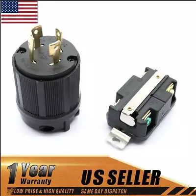 Plug Connector NEMA L14-30R L14-30P 30A 125/250V For Generator Cord Assembly 584 • $13.39