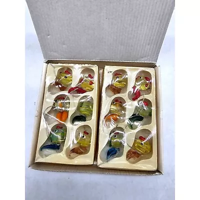 12 VTG  Miniature Blown Glass Tropical Fish Ocean Christmas Tree Ornaments • $19