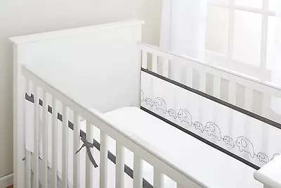 BreathableBaby Breathable Mesh Cot Liner â€” Deluxe Embroidered Collection â€” • £52.86