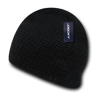 Decky Door Mat Extra Thick Beanies Short Knitted Ski Caps Hats Warm Winter • $12.95