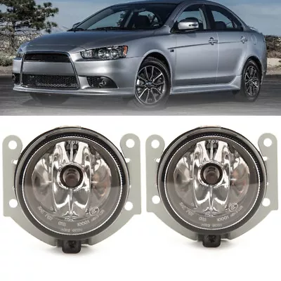 Pair Front Bumper Fog Lamp Lights For Mitsubishi Lancer Sportback 2007-2014 2015 • $42.23