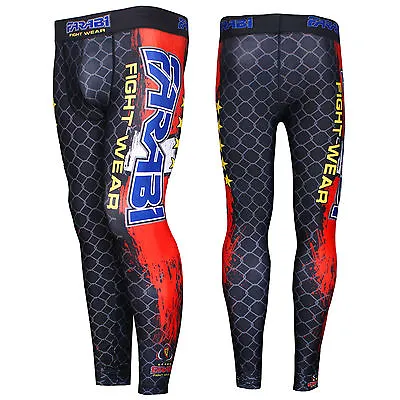 Farabi Compression Trouser MMA Base Layer Fitness Tight Skin Sports Pants • £17.99