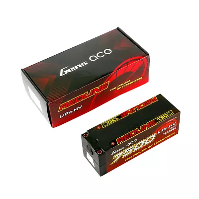 Gens Ace 7500mAh 4S HardCase 130C 15.2V Lipo RC Car Truck Battery W/ Deans  • $115.45