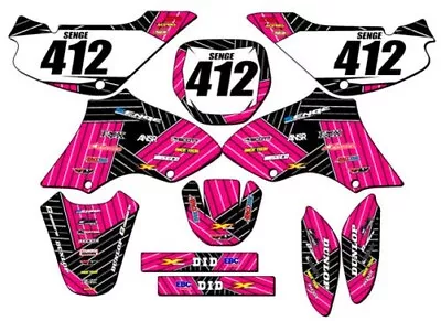 All Years JR 80 RACE SERIES Pink Senge Graphics Kit Compatible With Suzuki • $82.49