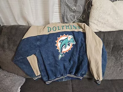 Vintage Miami Dolphins LEE Sport Team Collection Denim Jacket - Large • $99.99