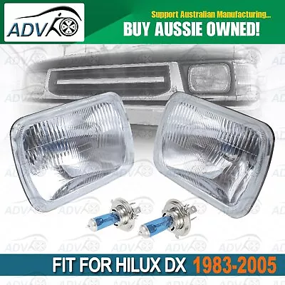 1 Pair 5x7  H4 Headlight Upgrade Kit For Hilux Ute 60/55w Rectangle Headlamp • $30.05