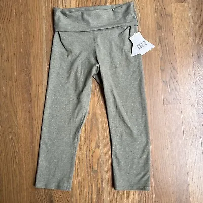 NWT Beyond Yoga Women's Eco Fold Over Crop Capri Moss Green XS • $29