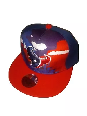 Houston Texans NFL Snapback Mitchell And Ness Brand New Red And Blue Hat • $29.99