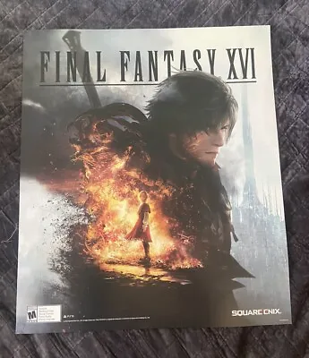 Final Fantasy XVI GameStop Poster 24”x28” • $35