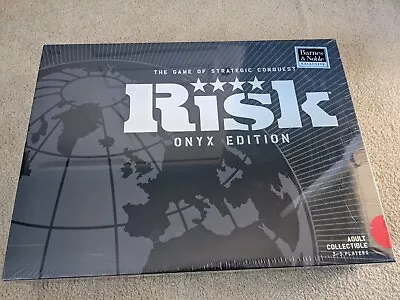 Risk Onyx Edition Board Game Parker Brothers New In Box Still Sealed. • $99