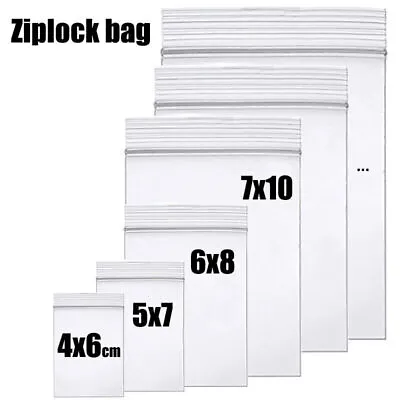 HEAVY DUTY 4 Mil Clear Zip Seal Bags Reclosable Top Lock Plastic Jewelry 4Mil • $15.74