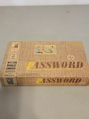 Vintage 1962 PASSWORD Board Game By Milton Bradley #4260 Complete • $12.74