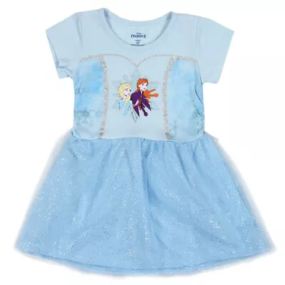 Disney Frozen ☆ Elsa And Anna Little Girls' Tutu Dress ☆ Sizes 4 5/6 6x • $24.95