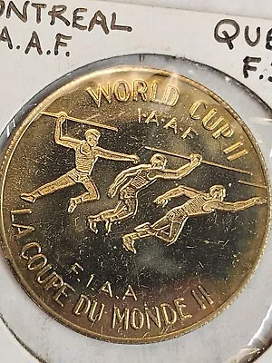 1972 Montreal WWorld Cup II Javelin Medal Uncirculated • $4.99