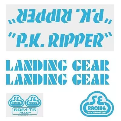 SE Racing - 80'S PK Ripper Decal Set In Baby Blue - Old School Bmx • $60.50