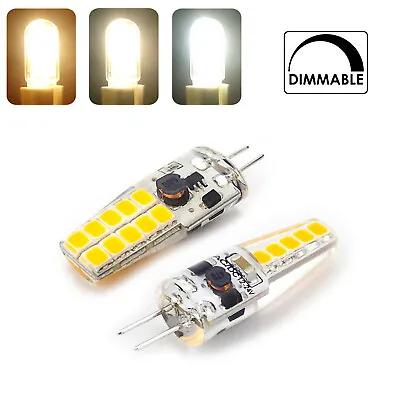 Dimmable Mini G4 3W 5W AC/DC 12V 24V LED Silicone Light Bulbs 2835 SMD Lamps Au • $2.19