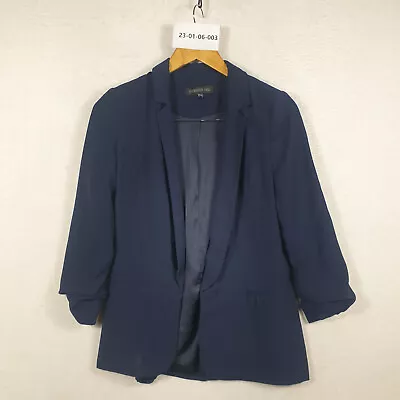 $11.99 • Buy Forever New Womens Blazer Jacket Size 6 Blue Polyester Work Office
