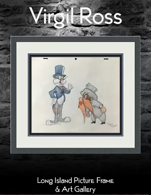 Virgil Ross Original Signed Model Sheet Drawing Bugs Yosemite Sam Custom Frame I • $495