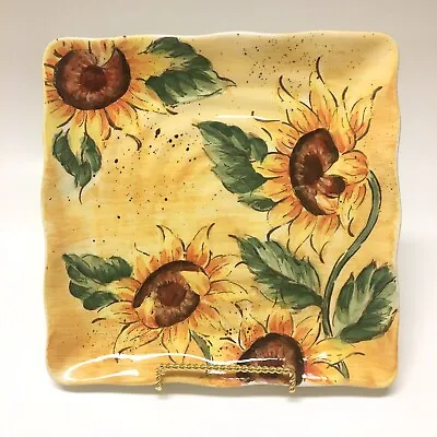 Maxcera Speckled Sunflower Dessert Plates Set Of 2~9” • $20