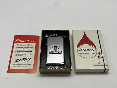 Vintage Zippo Lighter Slim Gillette TIRES AUTOMOTIVE Advertising W/ Box • $289.99