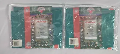 Pair Of NFL Locker Room Collection Dolphins Pillow Shams With Logo NEW Open • $34