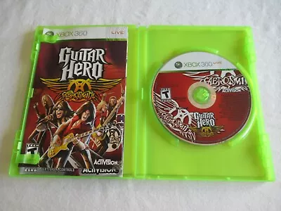 READ ONLY AEROSMITH DISC   Xbox 360 Guitar Hero Aerosmith NOT Dual Pack Game  • $9.43