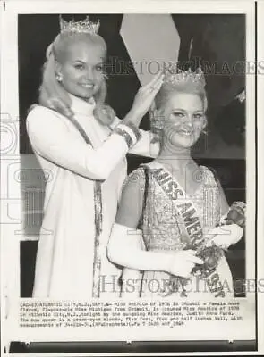 1969 Press Photo Pamela Ann Eldred Crowned Miss America In Atlantic City • $12.99