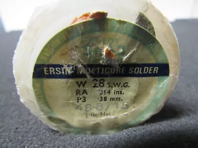 Ersin Multicore Solder Gauge 28 SWG  1 Pound Original Package • $29.99