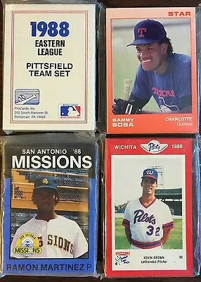 1988 Star Company MARTINSVILLE PHILLIES Minor League (RED)Team Set  F61057836 • $7.99