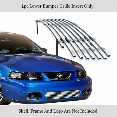For 2003-2004 Ford Mustang SVT Cobra Stainless Lower Chrome Billet Grille Insert • $43.99
