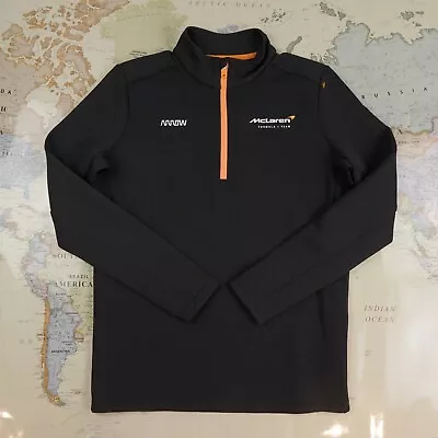 McLaren Shirt Mens Small 1/4 Zip Black Team Formula 1 Team Racing Sweater Jacket • $75