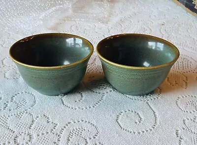 Pfaltzgraff Ceramic Mint Mocha 5.75  Cereal Bowls - Set Of 2 • $12.87