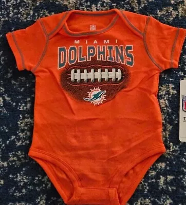 Licensed Miami Dolphins Baby Bodysuit One Piece NFL New Pick Your Size • $8.99