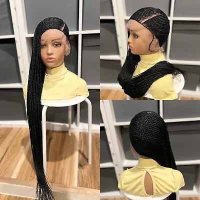 Braided Cornrow Wig. .made On A Full Lace Wig. Length Is 30inches Long. • $195.50