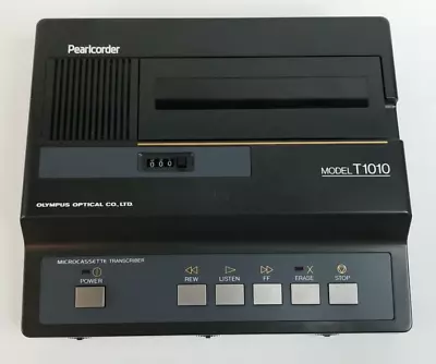 Olympus Optical Microcassette Transcriber Pearlcorder Model T1010 Untested • $18.42