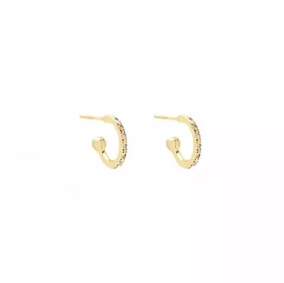 14K Gold Lab Grown Lab-Created Diamond Hoop Earring Fine Jewelry • $339